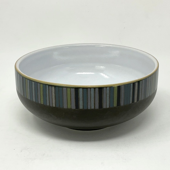 Denby Jet Stripes (retired) Stoneware Soup Cereal Bowl - Picture 1 of 7